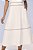 Vestido Midi Off White Em Sarja Com Detalhe Em Vivo Off White E Azul Titanium - 28141 - Imagem 4