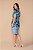 Vestido Com Estampa Azul E Off White Em Malha Stretch Clamila - 10761 - Imagem 2