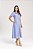 Vestido Chemise Midi 115 Cm Listrado De Azul E Off White Laura Rosa - 811130 - Imagem 1