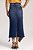 Saia Jeans Semi Evasê Com Barra Assimétrica 80 Cm Laura Rosa - 811142 - Imagem 3