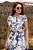 Vestido Midi Estampado Com Gola Laço E Acompanha Faixa Jany Pim - 6490 - Imagem 3