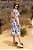 Vestido Midi Estampado Com Gola Laço E Acompanha Faixa Jany Pim - 6490 - Imagem 2