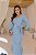 Vestido Midi Azul Em Viscose Bordada Acompanha Faixa Montaria - 11346 - Imagem 3
