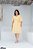 Vestido Amarelo Xadrez Em Crepe Acompanha Faixa Montaria - 11317 - Imagem 1