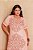 Vestido Plus Size Salmão Com Estampa Valentina Ferreira - 47184 - Imagem 2