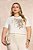 T-Shirt Off White Com Estampa Frontal Em Meia Malha Doce Trama - 106408 - Imagem 2