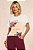 T-Shirt Off White Com Estampa Frontal E Lantejoulas Doce Trama - 106321 - Imagem 1