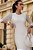 Vestido Maxi Midi Off White Renda Texturizada Tatá Martello - 6142 - Imagem 2
