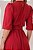 Vestido Vermelho Em Crepe Com Detalhes Em Renda E Acompanha Cinto Tatá Martello - 5927 - Imagem 5