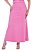 Conjunto De Saia Maxi Midi Rosa Em Ponto Roma Com Bolsos Hapuk - 49450 - Imagem 4