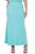 Conjunto De Saia Maxi Midi Verde Água Em Ponto Roma Com Bolsos Hapuk - 49450 - Imagem 4