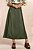 Saia Maxi Midi Verde Em PU E Malha Bodycon Doce Trama - 106319 - Imagem 2