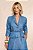 Blazer Em Denim Com Botões Frontais Encapados Doce Trama - 106045 - Imagem 1
