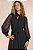 Vestido Longo Preto Em Chiffon Com Brilho Maquinetado Doce Trama - 106174 - Imagem 2