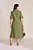 Vestido Midi Verde Em Viscose Mista De Manga 7/8 Com Martingale - 42376 - Imagem 5