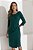 Vestido Verde Em Malha Stretch Com Detalhe De Fivela Orgânica Clamila - 10907 - Imagem 4