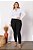 Calça Plus Size Preta Skinny Com Nervura E Bolsos Traseiros - 81591 - Imagem 1