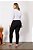 Calça Plus Size Preta Skinny Com Nervura E Bolsos Traseiros - 81591 - Imagem 2