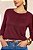 Blusa Vinho De Manga Longa Mullet Em Malha Tricot Flamê Doce Trama - 104345 - Imagem 2