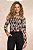Blusa Estampada De Preto Em Tule De Manga Longa Doce Trama - 104353 - Imagem 2