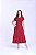 Conjunto De Saia Maxi Midi Bordô Em Malha Tricot Com Transpasse Hapuk - 49549 - Imagem 1