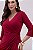Vestido Vermelho Em Malha Stretch Com Detalhe De Torção Clamila - 10897 - Imagem 2