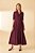 Vestido Chemise Maxi Midi Uva Em Viscose Com Bolsos E Acompanha Faixa - 1321 - Imagem 1