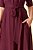 Vestido Chemise Maxi Midi Uva Em Viscose Com Bolsos E Acompanha Faixa - 1321 - Imagem 3