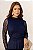 Conjunto Azul De Saia Maxi Midi E Blusa De Manga Longa Em Tule Jany Pim - 7070 - Imagem 3
