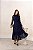 Conjunto Azul De Saia Maxi Midi E Blusa De Manga Longa Em Tule Jany Pim - 7070 - Imagem 1