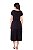 Vestido Midi Preto Em Viscose Três Marias Acompanha Cordão Hapuk - 61812 - Imagem 2