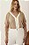 Blusa Bege Com Recorte Off White Em Viscose Elegance All Curves - 035197 - Imagem 1