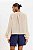 Blusa Bege Em Crinkle De Manga Longa Flare Com Babados Elegance All Curves - 035490 - Imagem 2
