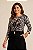Blusa Estampada Em Malha Com Recorte E Manga 7/8 Clamila - 10917 - Imagem 1