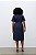 Vestido Chemise Azul Em Viscopoly Acompanha Faixa Elegance All Curves - 053750 - Imagem 2