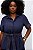 Vestido Chemise Azul Em Viscopoly Acompanha Faixa Elegance All Curves - 053750 - Imagem 3