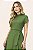 Blusa Verde Em Viscopoly Com Manga Tulipa E Gola Alta Laura Rosa - 811218 - Imagem 1