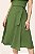 Saia Midi Verde Transpassada Em Viscopoly Laura Rosa - 811217 - Imagem 1