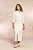 Conjunto De Saia Maxi Midi Off White Em Moletinho Com Zíper Frontal Doce Trama - 106461 - Imagem 1