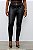 Calça Preta Em PU E Malha Crepe Com Zíper Frontal Elegance All Curves - 022521 - Imagem 1