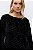 Vestido Midi Preto Com Estampa Animal Print Em Veludo Elegance All Curves - 053806 - Imagem 3