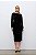 Vestido Midi Preto Com Estampa Animal Print Em Veludo Elegance All Curves - 053806 - Imagem 1