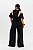 Conjunto De Calça Pantalona Preto Com Recortes Bege Elegance All Curves - 091278 - Imagem 2
