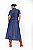 Vestido Jeans Maxi Midi Com Botões Frontais E Acompanha Faixa Elegance All Curves - 053594 - Imagem 2