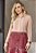 Camisa Plus Size Rose Em Chiffon Com Detalhe De Guipir Dazul - 6447 - Imagem 1