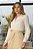 Camisa Plus Size Cru Com Tecido Pipoquinha Com Detalhe De Entremeios Dazul - 6444 - Imagem 1