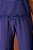 Conjunto De Calça Azul Em Viscopoly Com Detalhes Em Renda - 1303 - Imagem 3