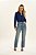 Calça Reta Slim Em Jeans Médio Com Bolsos Frontais E Traseiros Doce Trama - 106675 R003 - Imagem 2