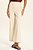 Calça Pantalona Cropped Trendy Em White Denim Com Botões Frontais Doce Trama - 106503 - Imagem 1