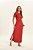 Vestido Maxi Midi Telha Com Franzido E Fendas Laterais Doce Trama - 106952 - Imagem 1